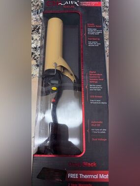 CHI air texture tourmaline ceramic curling iron 1.5”- new